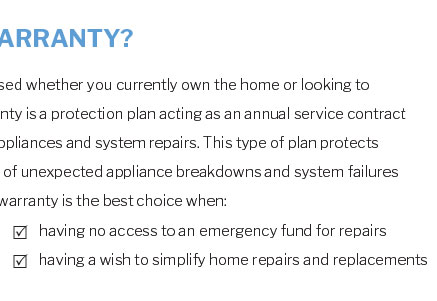 home warranty musselshell